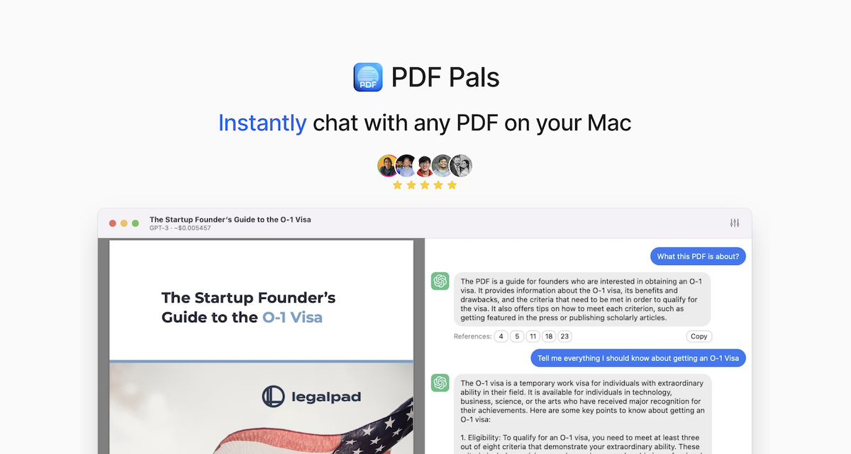 PDF Pals - Instantly chat with any PDF on your Mac