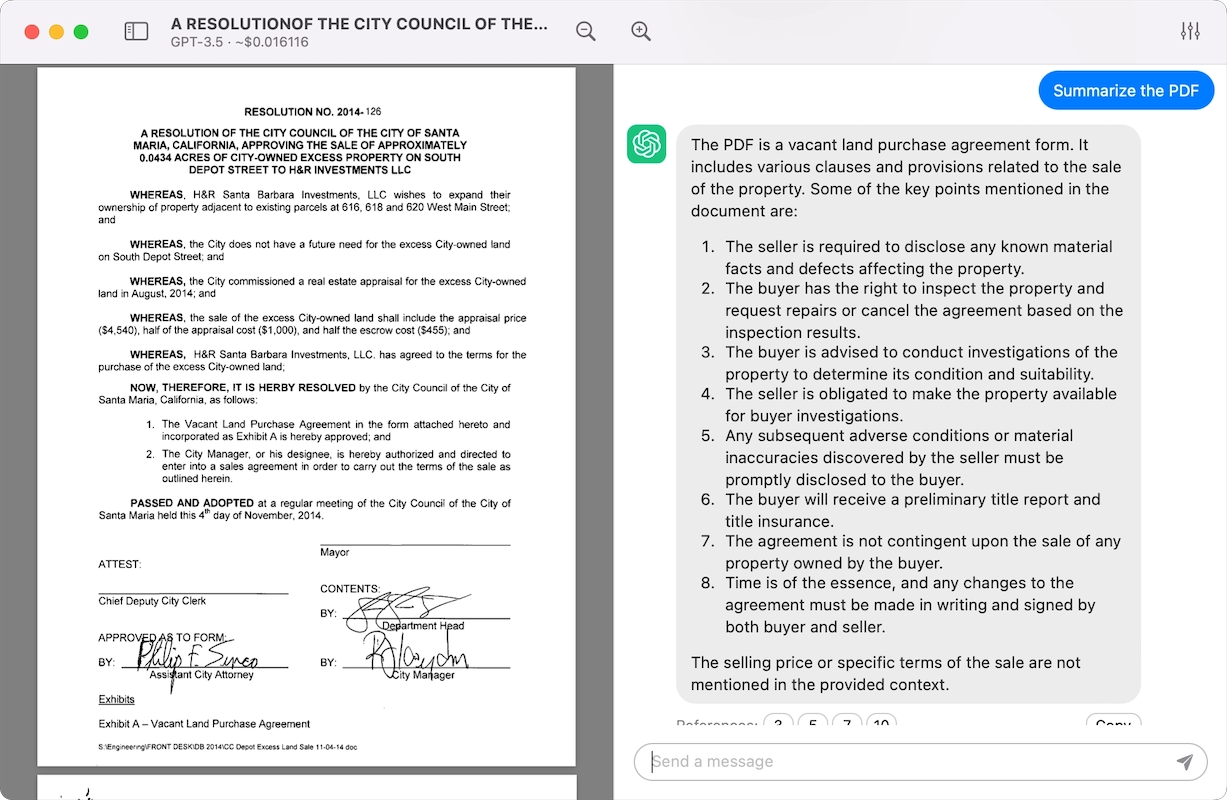 Chat with PDF for Real Estate Agent